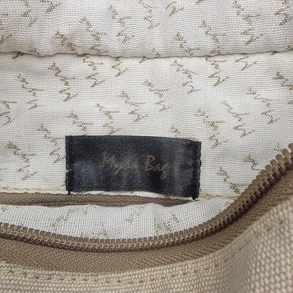 Myra Sel de Mer Canvas and Leather Crossbody Upcycled Bag - Picture 4 of 12